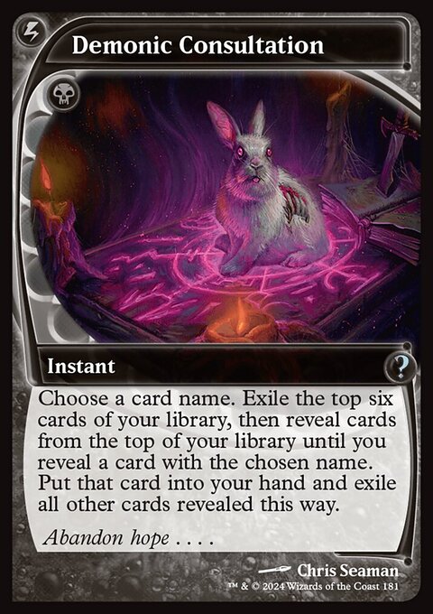 Demonic Consultation (Future Sight) [Mystery Booster 2]