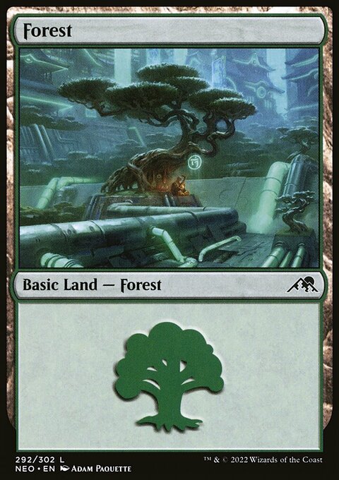 Forest (292) [Kamigawa: Neon Dynasty]