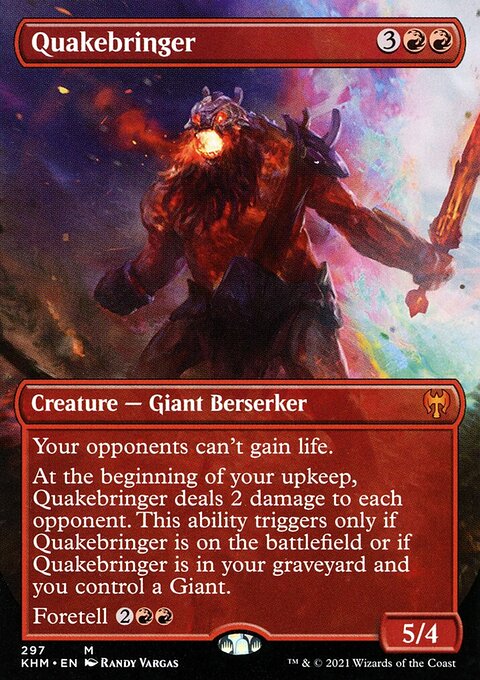 Quakebringer (Borderless Alternate Art) [Kaldheim]