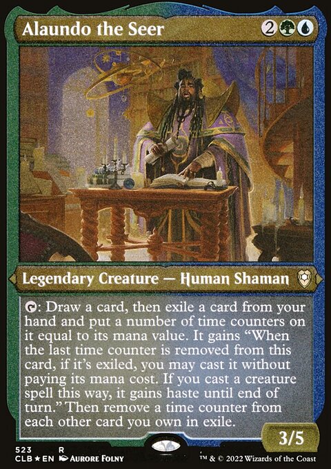 Alaundo the Seer (Foil Etched) [Commander Legends: Battle for Baldur's Gate]