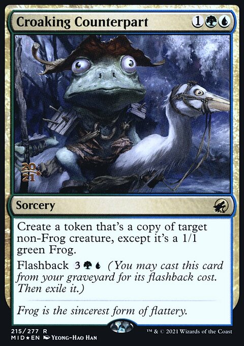 Croaking Counterpart [Innistrad: Midnight Hunt Prerelease Promos]