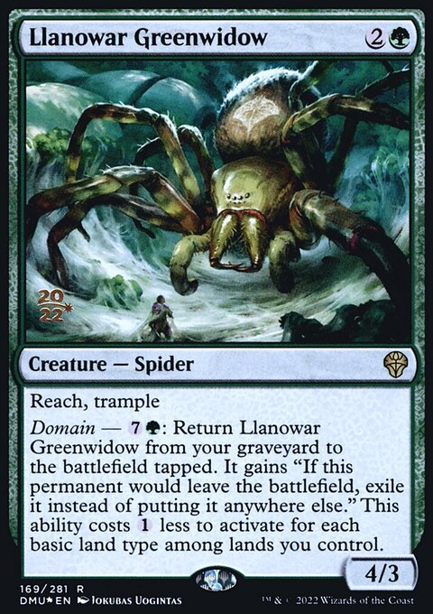 Llanowar Greenwidow [Dominaria United Prerelease Promos]