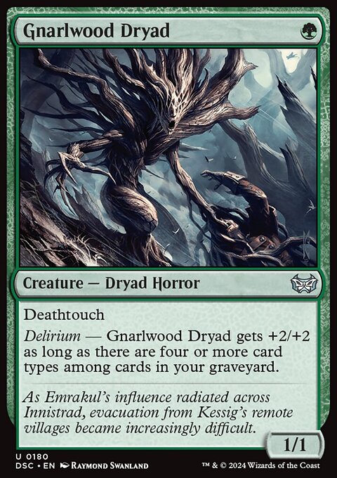 Gnarlwood Dryad [Duskmourn: House of Horror Commander]