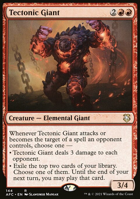 Tectonic Giant [Dungeons & Dragons: Adventures in the Forgotten Realms Commander]