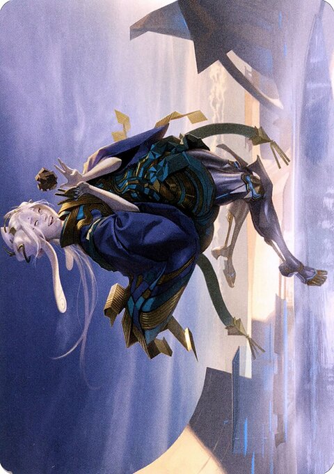 Moonfolk Puzzlemaker Art Card [Kamigawa: Neon Dynasty Art Series]