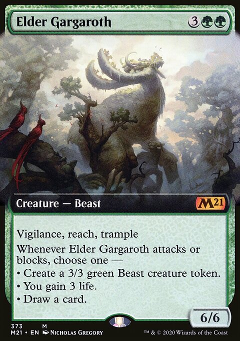 Elder Gargaroth (Extended Art) [Core Set 2021]