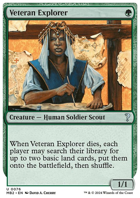 Veteran Explorer (White Border) [Mystery Booster 2]