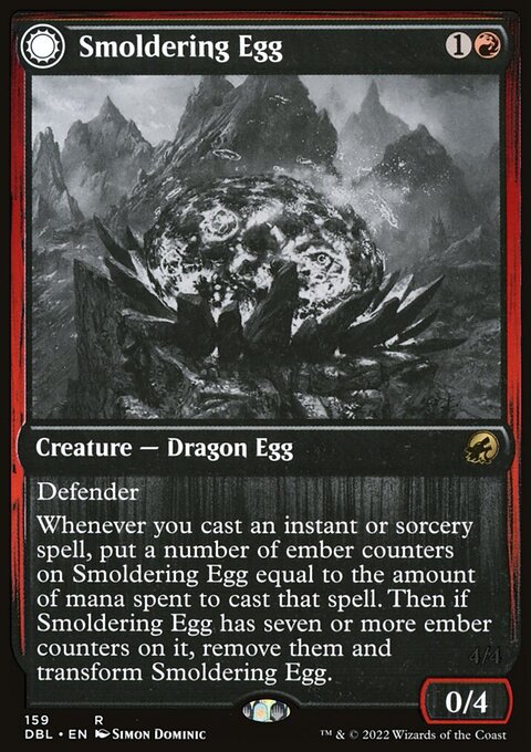 Smoldering Egg // Ashmouth Dragon [Innistrad: Double Feature]