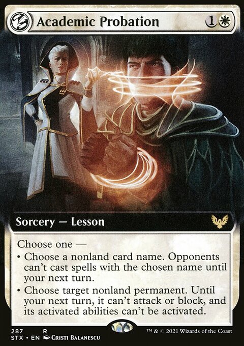 Academic Probation (Extended Art) [Strixhaven: School of Mages]