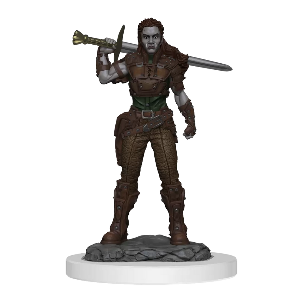 D&D Nolzurs Marvelous Miniatures Orc Fighter Female