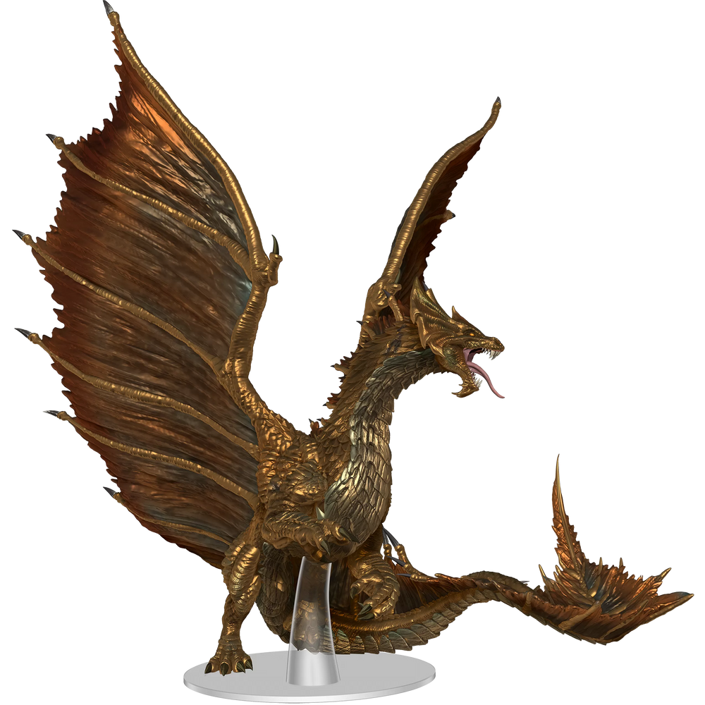 D&D Nolzurs Marvelous Miniatures Adult Brass Dragon -