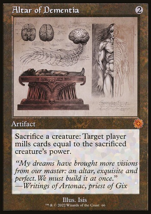 Altar of Dementia (Retro Schematic) (Serialized) [The Brothers' War Retro Artifacts]