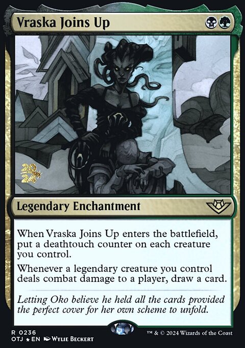 Vraska Joins Up [Outlaws of Thunder Junction Prerelease Promos]