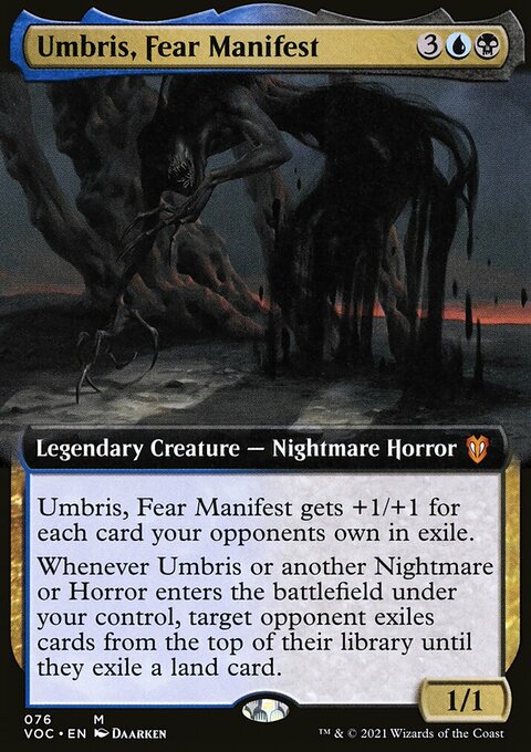 Umbris, Fear Manifest (Extended Art) [Innistrad: Crimson Vow Commander]
