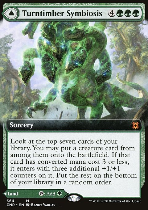 Turntimber Symbiosis // Turntimber, Serpentine Wood (Extended Art) [Zendikar Rising]