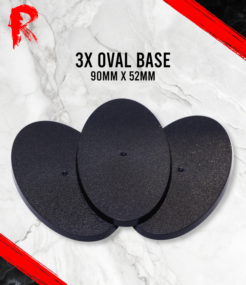 Ronin Games - 3x 90mm x 52mm Oval Bases