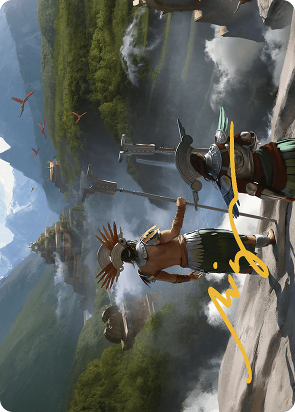 Glimpse the Core Art Card (Gold-Stamped Signature) [The Lost Caverns of Ixalan Art Series]