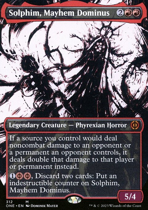 Solphim, Mayhem Dominus (Borderless Ichor) [Phyrexia: All Will Be One]