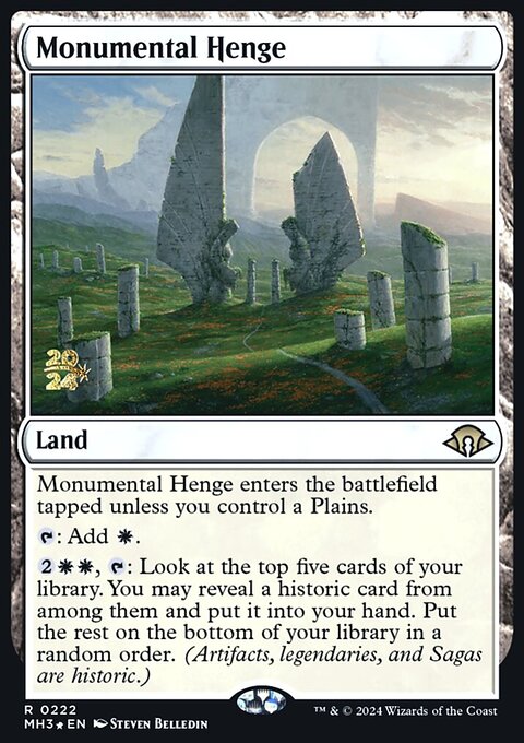 Monumental Henge [Modern Horizons 3 Prerelease Promos]