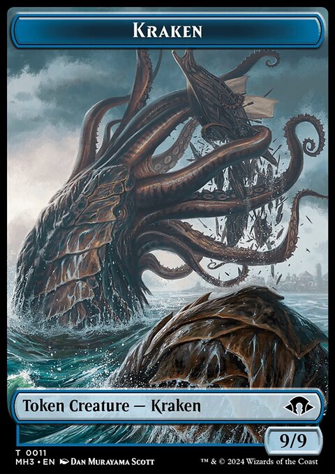 Kraken // Energy Reserve Double-Sided Token [Modern Horizons 3 Tokens]