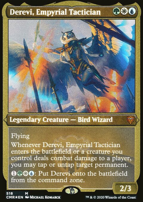 Derevi, Empyrial Tactician (Etched) [Commander Legends]