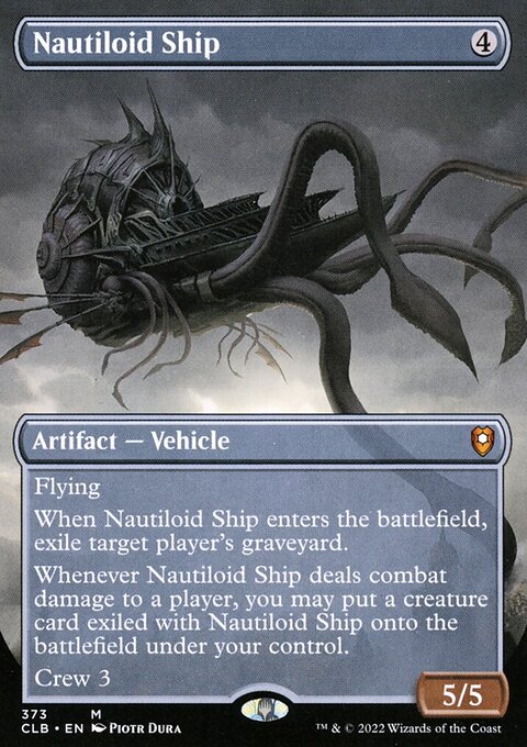 Nautiloid Ship (Borderless Alternate Art) [Commander Legends: Battle for Baldur's Gate]
