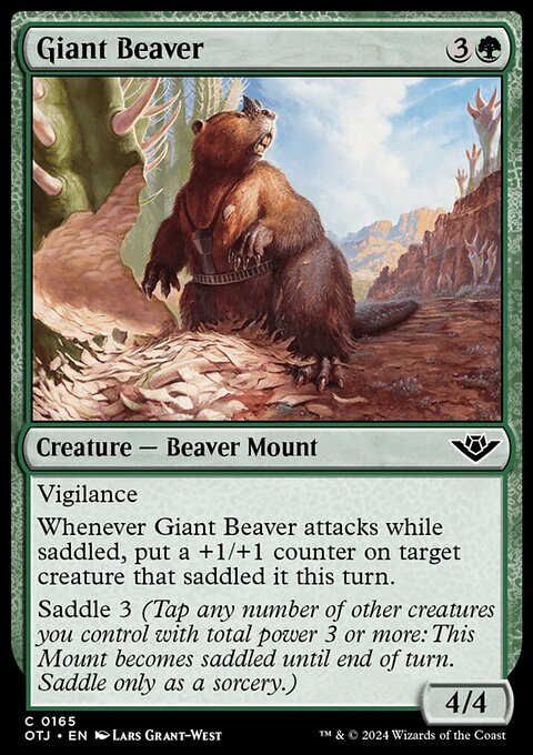 Giant Beaver [Outlaws of Thunder Junction]