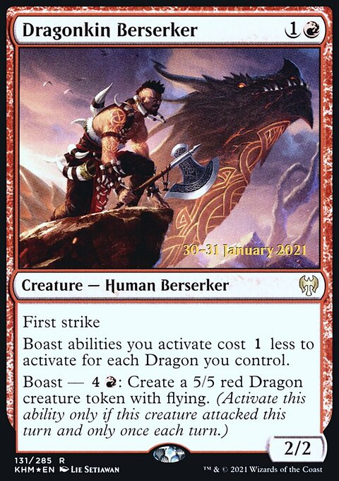 Dragonkin Berserker [Kaldheim Prerelease Promos]