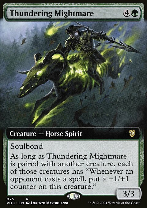 Thundering Mightmare (Extended Art) [Innistrad: Crimson Vow Commander]