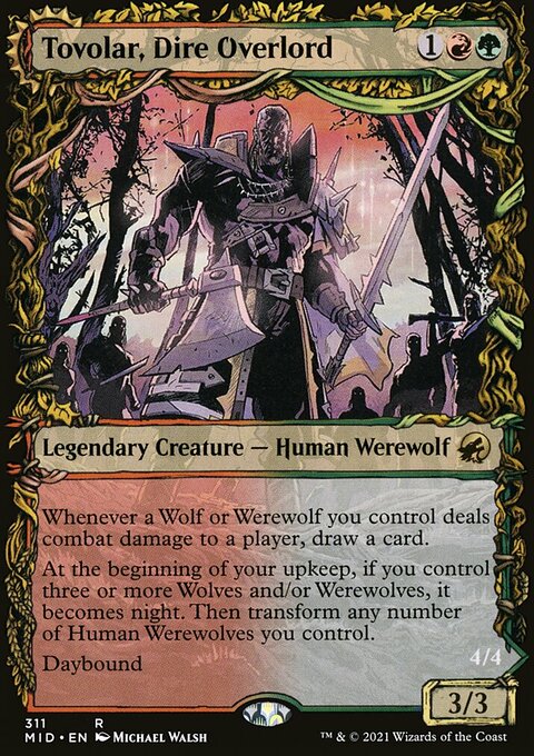 Tovolar, Dire Overlord // Tovolar, the Midnight Scourge (Showcase Equinox) [Innistrad: Midnight Hunt]