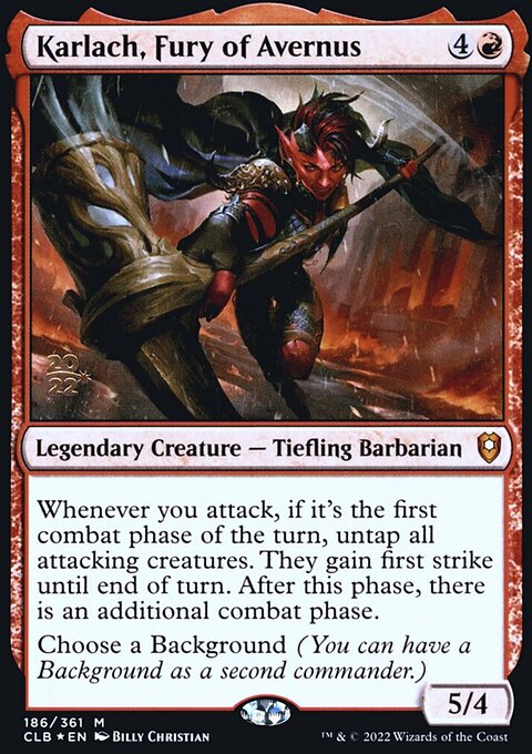 Karlach, Fury of Avernus [Commander Legends: Battle for Baldur's Gate Prerelease Promos]