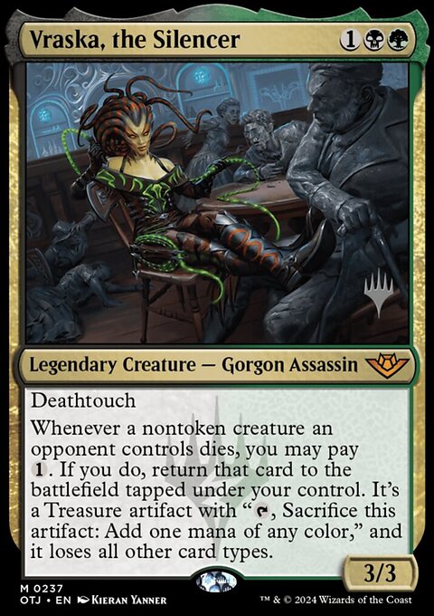 Vraska, the Silencer (Promo Pack) [Outlaws of Thunder Junction Promos]