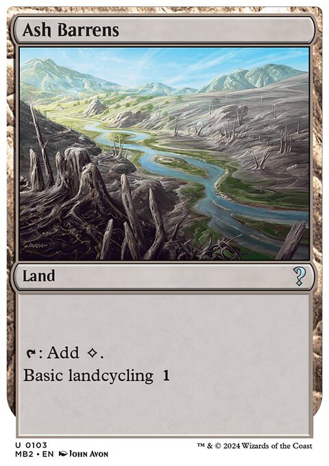 Ash Barrens (White Border) [Mystery Booster 2]