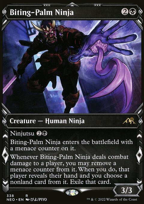Biting-Palm Ninja (Showcase Ninja) [Kamigawa: Neon Dynasty]