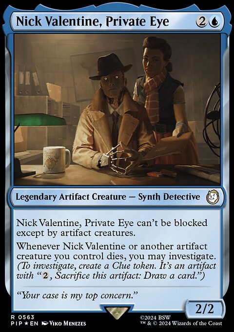 Nick Valentine, Private Eye (Surge Foil) [Fallout]