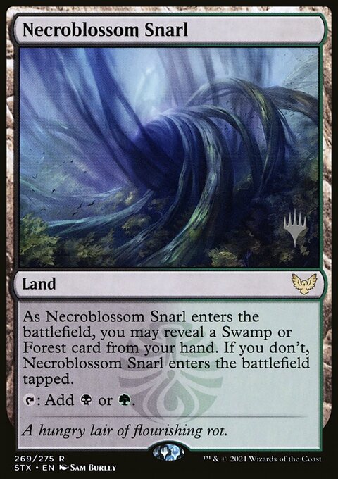 Necroblossom Snarl (Promo Pack) [Strixhaven: School of Mages Promos]