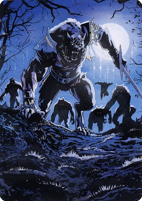 Tovolar, the Midnight Scourge 2 Art Card [Innistrad: Midnight Hunt Art Series]