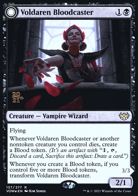 Voldaren Bloodcaster // Bloodbat Summoner [Innistrad: Crimson Vow Prerelease Promos]