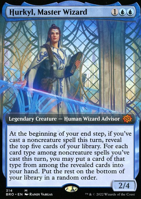 Hurkyl, Master Wizard (Extended Art) [The Brothers' War]