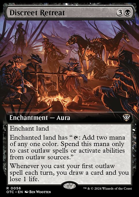 Discreet Retreat (Extended Art) [Outlaws of Thunder Junction Commander]