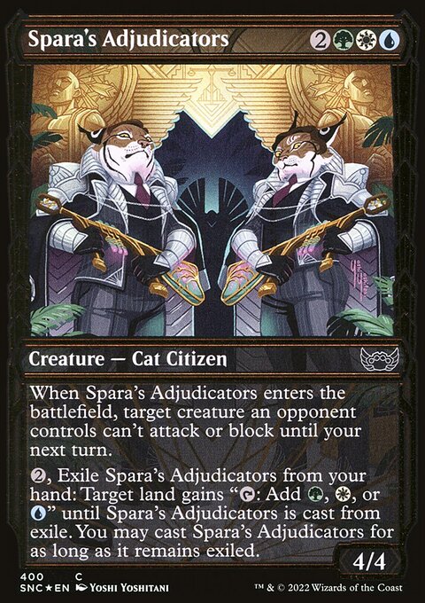 Spara's Adjudicators (Showcase Golden Age Gilded Foil) [Streets of New Capenna]