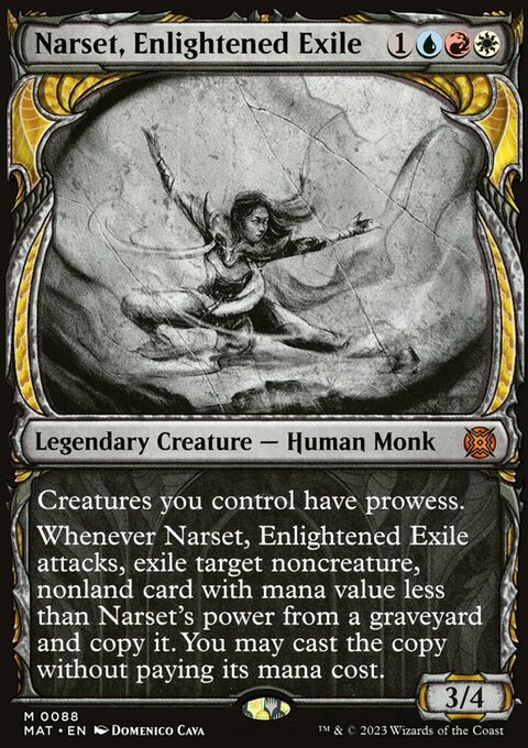 Narset, Enlightened Exile (Showcase) [March of the Machine: The Aftermath]