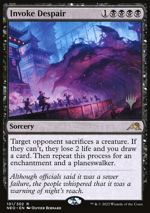 Invoke Despair (Promo Pack) [Kamigawa: Neon Dynasty Promos]