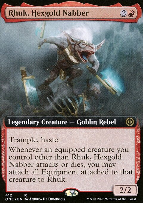 Rhuk, Hexgold Nabber (Extended Art) [Phyrexia: All Will Be One]