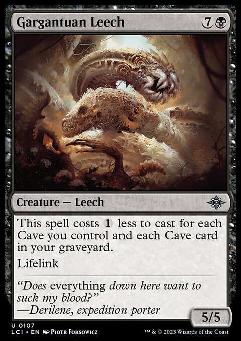 Gargantuan Leech [The Lost Caverns of Ixalan]