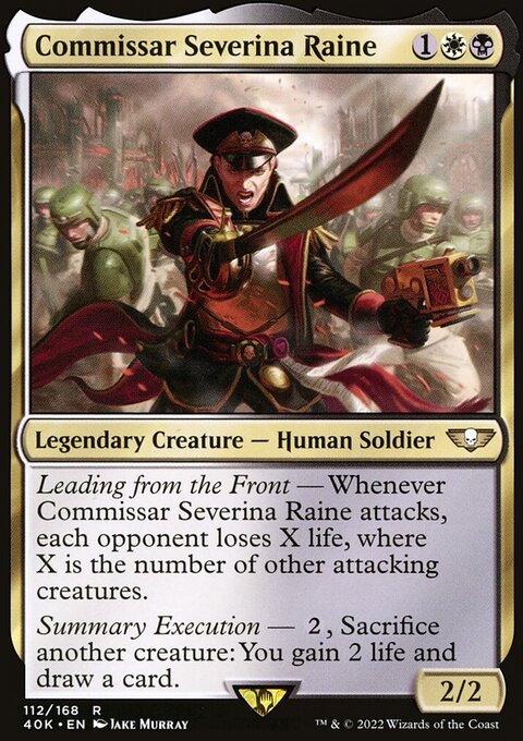 Commissar Severina Raine (Surge Foil) [Warhammer 40,000]
