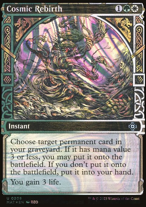 Cosmic Rebirth (Showcase Halo Foil) [March of the Machine: The Aftermath]