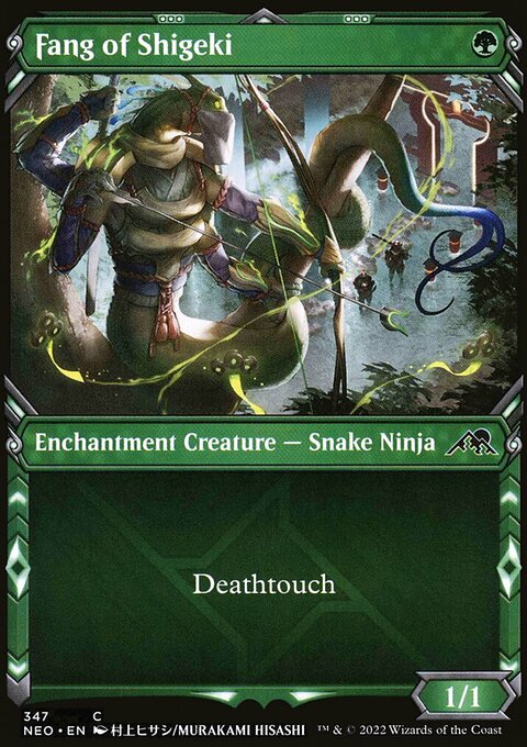 Fang of Shigeki (Showcase Ninja) [Kamigawa: Neon Dynasty]