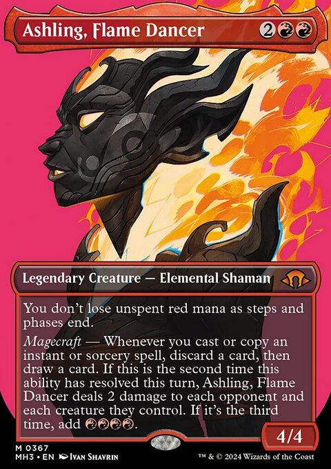 Ashling, Flame Dancer (Borderless) [Modern Horizons 3]