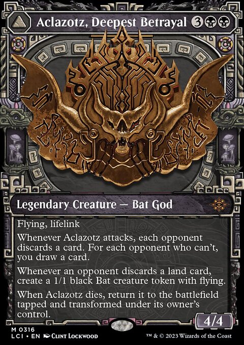 Aclazotz, Deepest Betrayal // Temple of the Dead (Showcase) [The Lost Caverns of Ixalan]